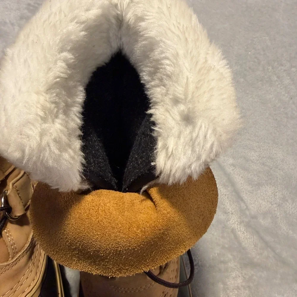 Cabelas Mens 6 Tan Suede Rubber Lace Up Insulated Snow Duck Boots 0404 Thailand‎